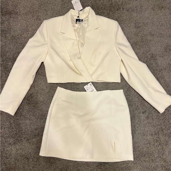 Zara Other - Zara Cropped Blazer and Skirt